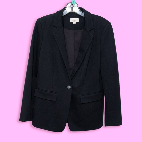 Ann Taylor Loft Black Petite Blazer/Jacket with Notched Lapel. - Picture 1 of 5
